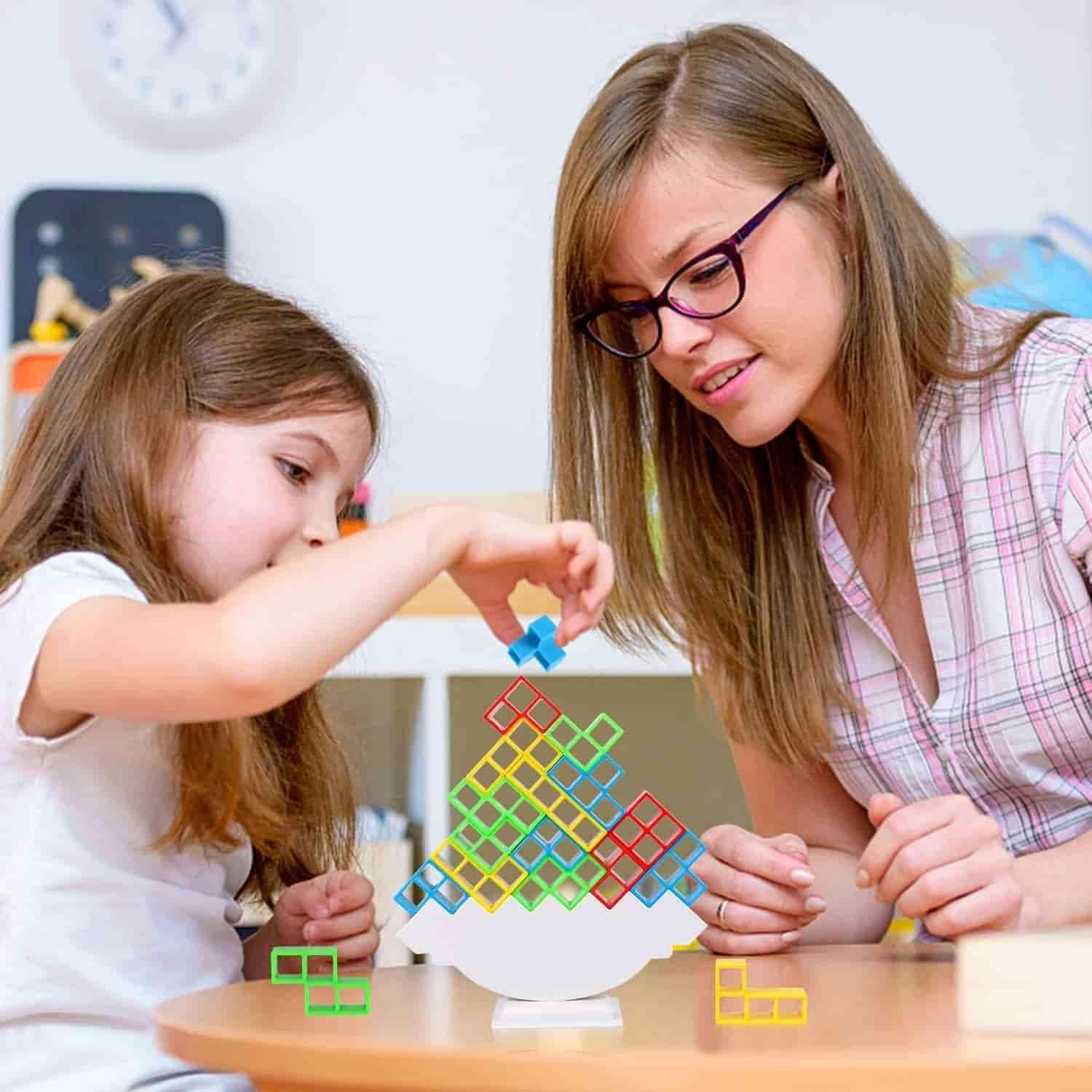 Balance & Build Educational Stacking Game – A Creative Challenge for Kids and Family.