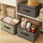 Premium Fabric Foldable Storage Box  (Pack of 2) |       Multipurpose Organizer for Clothes & Toys