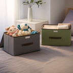 Premium Fabric Foldable Storage Box  (Pack of 2) |       Multipurpose Organizer for Clothes & Toys