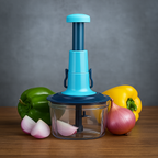 Manual Vegetable Chopper – Effortless Onion & Salad Cutter with Sharp Stainless Steel Blades