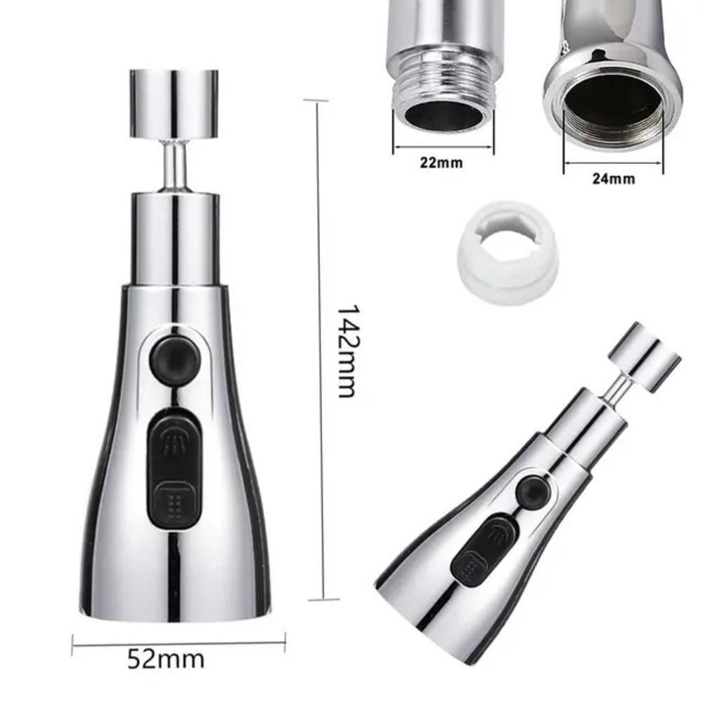 3-in-1 Kitchen Sink Faucet – Adjustable Spray Modes ( Spray & Sweep) for  Cleaning