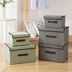 Premium Fabric Foldable Storage Box  (Pack of 2) |       Multipurpose Organizer for Clothes & Toys