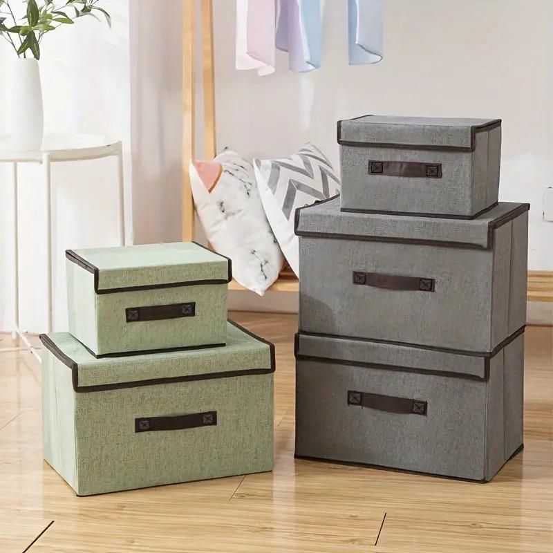 Premium Fabric Foldable Storage Box  (Pack of 2) |       Multipurpose Organizer for Clothes & Toys