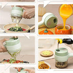 Smart 4-in-1 Electric Vegetable Cutter | Portable, Multi-Functional & Time-Saving Tool