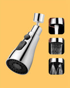 3-in-1 Kitchen Sink Faucet – Adjustable Spray Modes ( Spray & Sweep) for  Cleaning