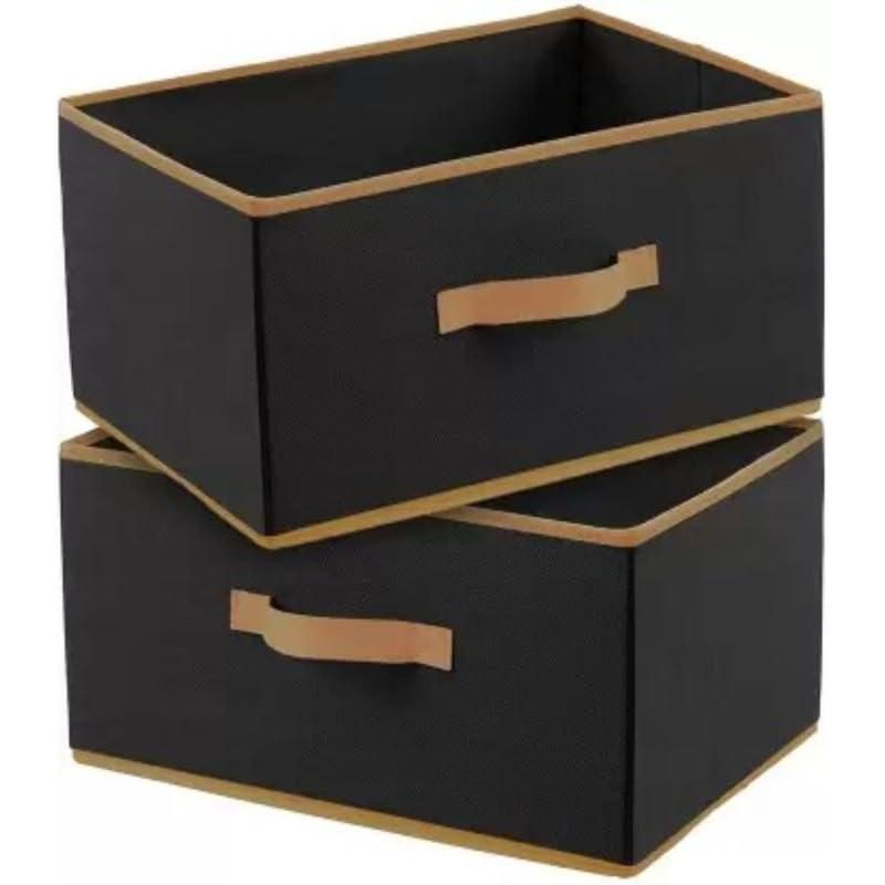 Premium Fabric Foldable Storage Box  (Pack of 2) |       Multipurpose Organizer for Clothes & Toys
