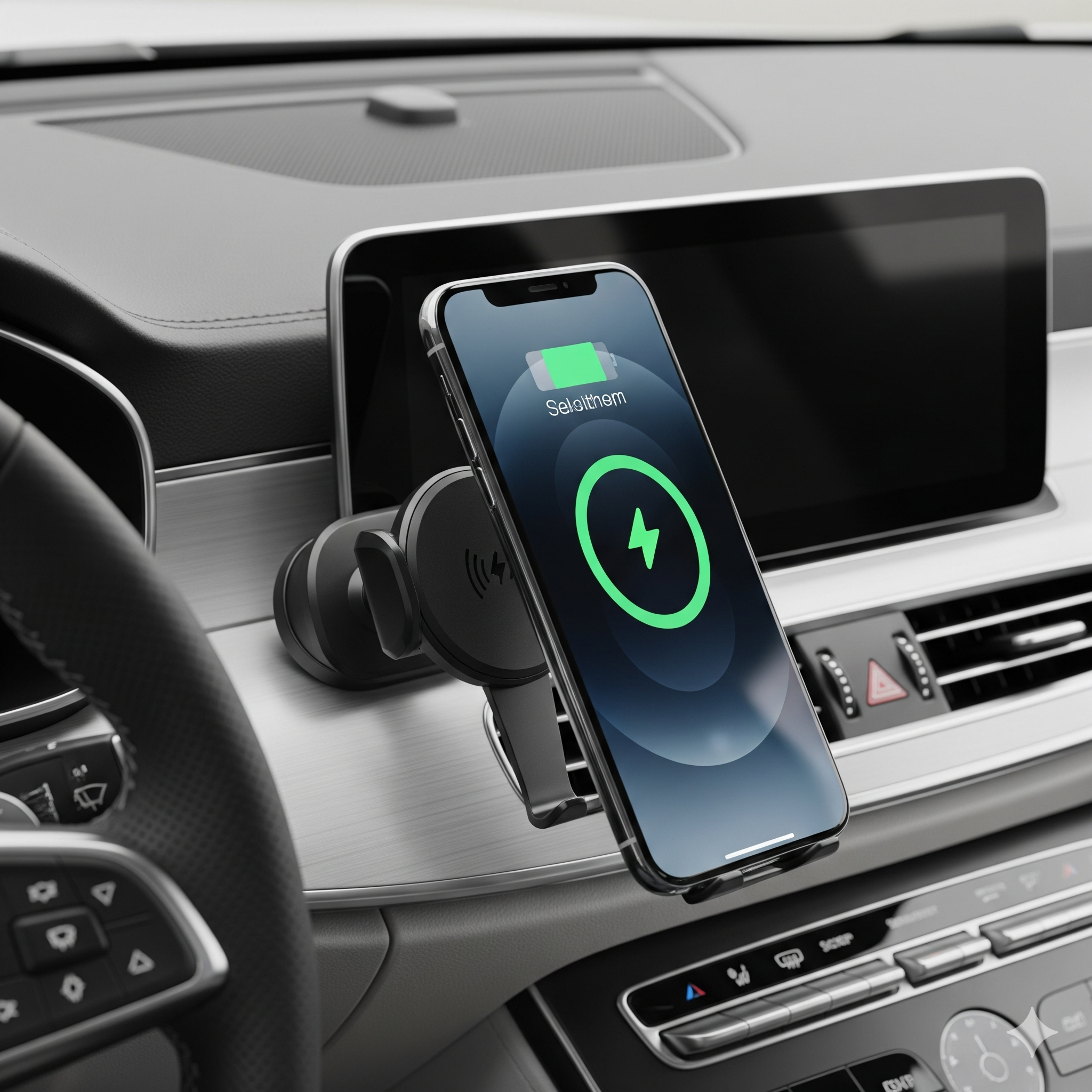 Premium Quality Magnetic Vacuum Phone Holder – 360° Foldable Holder for Car & Mirror.